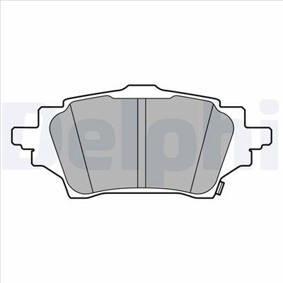 DELPHI LP3608 - fékbetétkészlet, tárcsafék MAZDA SUZUKI TOYOTA