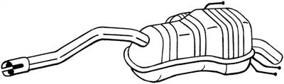 BOSAL 148-213 - hátsó kipufogó dob FIAT OPEL VAUXHALL