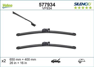 lexus nx 2014-2021 - ablaktörlő lapát 2db (vm878) ut./vez.o     silencio flat blade