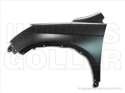 Honda CRV 2010.04.01-2012.01.01 Bal Első Sárvédő (0ZGF)