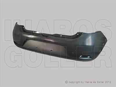 Dacia Sandero Stepway 2012.09.27-2016.12.31 Hátsó lökhárító fekete (14DV)