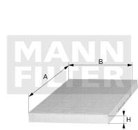 MANN-FILTER CU 23 024 - pollenszűrő GENESIS HYUNDAI KIA