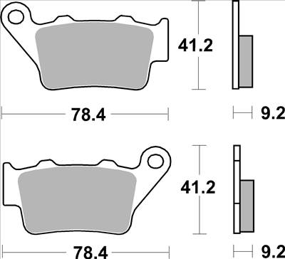 KTM 890 DUKE R Brembo Fékbetét készlet 07BB02SP