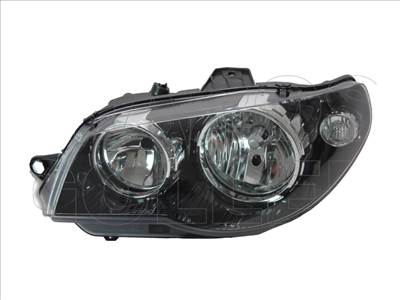 Fiat Albea 2005.01.01-2012.12.31 Fényszóró 2H7 bal, fekete házas (motorral) DEPO (0WP7)