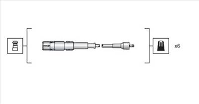 MAGNETI MARELLI 941318111149 - gyújtókábel szett MERCEDES-BENZ