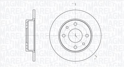 MAGNETI MARELLI 361302040169 - féktárcsa ABARTH ALFA ROMEO FIAT FORD LANCIA YUGO ZASTAVA