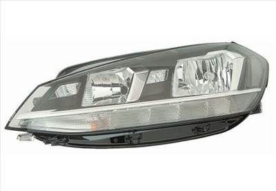 Volkswagen Golf VII/2 2016.11.01-2019.11.01 Bal fényszóró H7/H9+LED motorral TYC (23EZ)