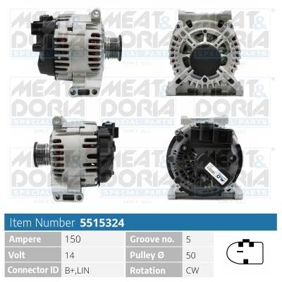 MEAT & DORIA 5515324 - generátor MERCEDES-BENZ SMART