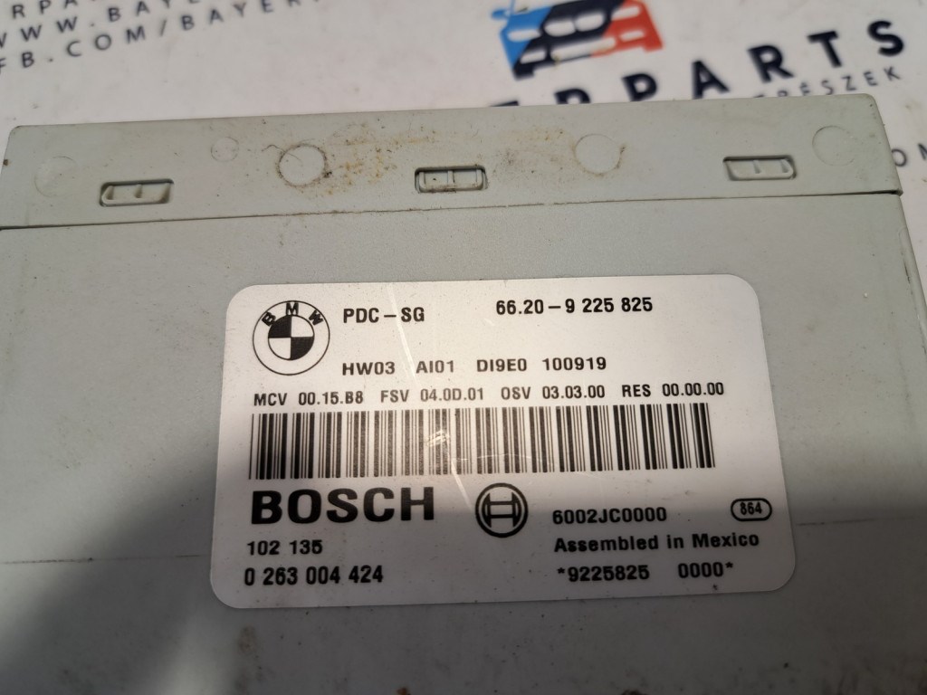BMW E90 E91 E87 X1 PDC tolatóradar vezérlõ doboz modul controller egység 2. kép