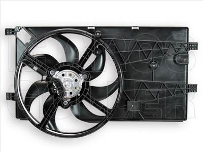 Citroen Nemo 2008.02.01- hűtőventilátor komplett (diesel klímás) (0Y5L)
