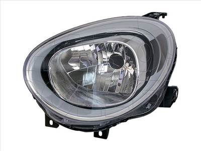 Fiat 500X 2014.09.01- Bal fényszóró H4/LED motorral DEPO (1ABV)