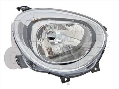 Fiat 500X 2014.09.01- Jobb fényszóró H4/LED motorral DEPO (1ABW)