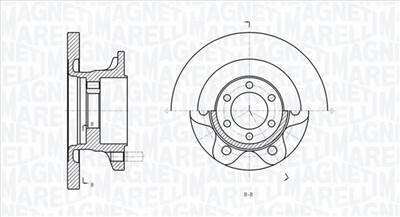 MAGNETI MARELLI 361302040289 - féktárcsa IVECO