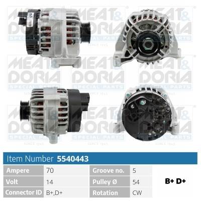MEAT & DORIA 5540443 - generátor FIAT LANCIA