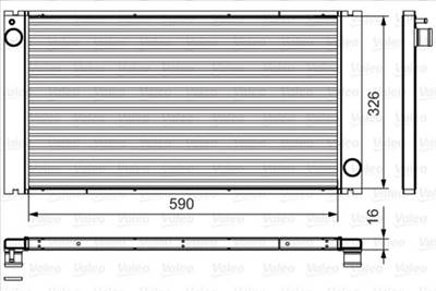 hűtő, motorhűtés VALEO 735481-VAL for MINI