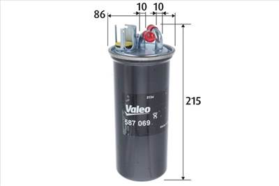 VALEO 587069 - Üzemanyagszűrő AUDI