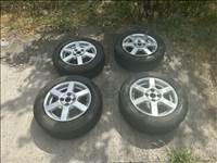 Eladó Aluett 4x108 15" alufelni, Toyo 195/60 R15 88H téligumival.