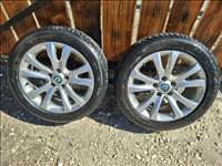 5x112 lyukosztású 17" használt RONAL alufelni, rajta 225/50 eldobós gumi 