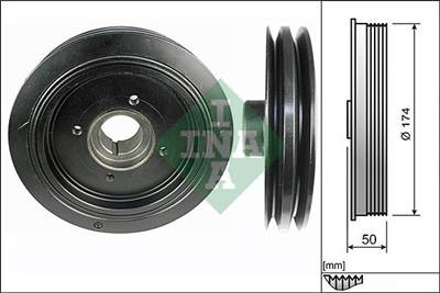 Szíjtárcsa, főtengely Schaeffler INA 544 0107 10 for MITSUBISHI