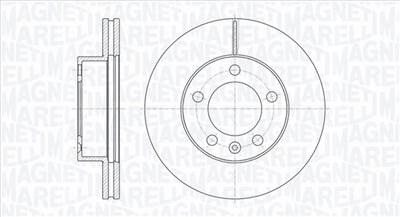 MAGNETI MARELLI 361302040622 - féktárcsa NISSAN OPEL RENAULT VAUXHALL