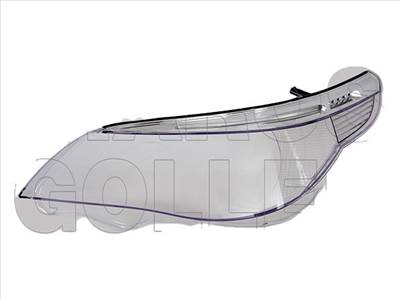 BMW 5 (E60, E61) 2003.07.01-2010.10.01 Bal halogén fényszóróüveg -07.08. TYC (1MM4)