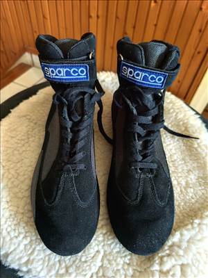 Sparco Top velúr magas szárú autós és gokart cipő