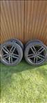  5x112 lyukosztású 19" használt Brock alufelni, rajta használt Bridgestone gumi 