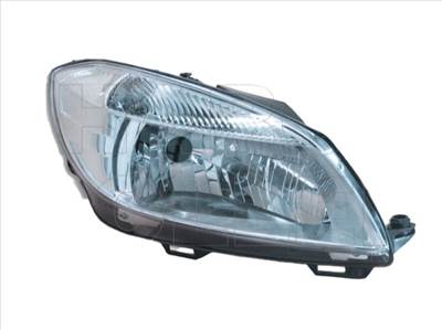 Skoda Roomster 2010.04.01- Jobb fényszóró H4 motorral DEPO (03R9)