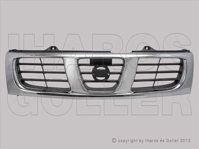 Nissan Pick up King Cab 1997.09.01- Hűtődíszrács króm-szürke (01.11-) (1B68)