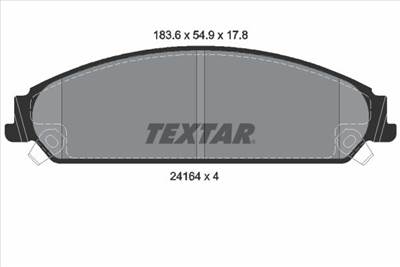 Fékbetét készlet TEXTAR 2416401 for CHRYSLER, LANCIA, DODGE, FIAT