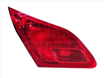 Opel Astra J/1 2009.09.01-2012.08.31 Hátsó lámpa üres bal belső, pir./fehér (5 ajtós) MM (0457)