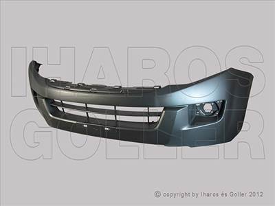 Isuzu D-Max (RT50) 2012.07.01-2017.04.30 Első lökhárító fekete (139D)