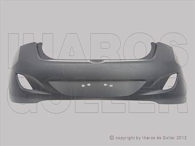 Hyundai I30 (GD) 2012.03.01-2015.02.01 Hátsó lökhárító fényezendő, PDC és parkolóasszisztens jelöléssel (190L)