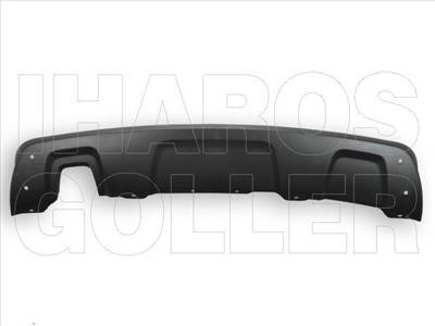 Dacia Duster (1.gen) 2013.06.01-2017.12.01 Hátsó lökhárító spoiler, fekete (047D)