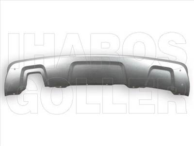 Dacia Duster (1.gen) 2013.06.01-2017.12.01 Hátsó lökhárító spoiler, ezüstre fényezett (047E)