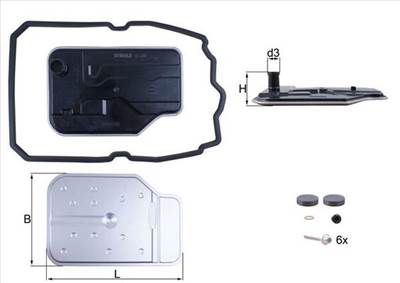 MAHLE HX 230 KIT - hidraulikus szűrő, automatikus váltó MERCEDES-BENZ SSANGYONG