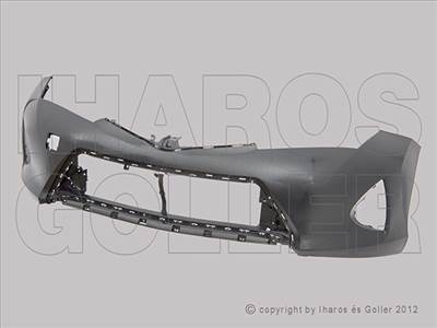 Toyota Auris 2012.09.01-2015.05.01 Első lökhárító borítás fényezendő, fényszóró mosó jelölés (1F6F)