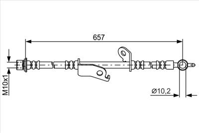 BOSCH 1 987 481 789 - fékcső TOYOTA