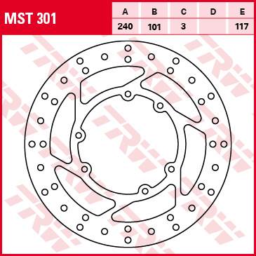 HONDA CR 250 TRW Féktárcsa MST301