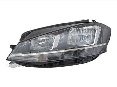 Volkswagen Golf VII/2 2016.11.01-2019.11.01 Bal fényszóró H7/H9+LED motorral HELLA (1EEK)