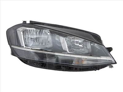 Volkswagen Golf VII/2 2016.11.01-2019.11.01 Jobb fényszóró H7 H9+LED motorral Hella (1EEL)