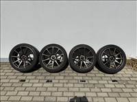  5x120 lyukosztású 18" újszerű Japan Racing alufelni, rajta újszerű Falken nyári gumi gumi 