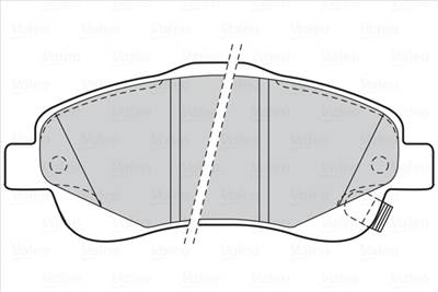 VALEO 301665 - fékbetét TOYOTA
