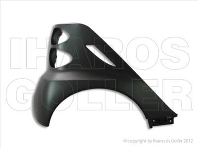 Smart ForTwo 2007.03.01-2014.11.01 Jobb Hátsó Sárvédő (18FG)