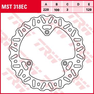 SUZUKI RM 85 TRW Féktárcsa MST318EC