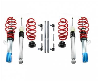 RedLine Suspension Volkswagen Golf 5, beleértve Golf Plus, 2003-tól, (első tengely terhelés 1105kg alatt), állítható stabilizátor rúd készlettel ál...