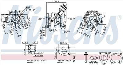 NISSENS 93233 - turbófeltöltő NISSAN OPEL RENAULT VAUXHALL