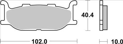 YAMAHA XV 535 Brembo Fékbetét készlet 07YA27SA