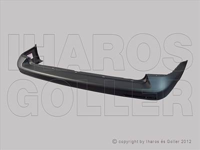 Volkswagen Caravelle/Multivan (T5) 2009.10.01-2015.06.30 Hátsó lökhárító fekete, PDC jelölés (2 hátsó ajtó) (12.05-) (1CYI)