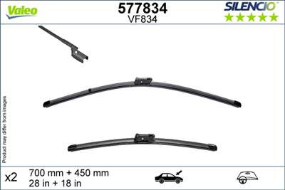 VALEO 577834 - ablaktörlő lapát AUDI NISSAN SKODA VW